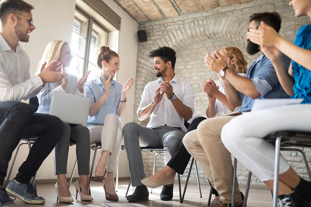 People sitting together in a circle