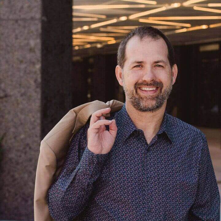 Professional mediator and lawyer, Philippe Patry, poses outside his office building